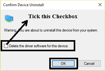 Confirm Device Uninstall