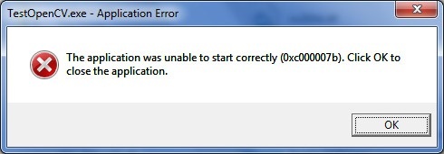 The application was unable to start (0xc000007b)
