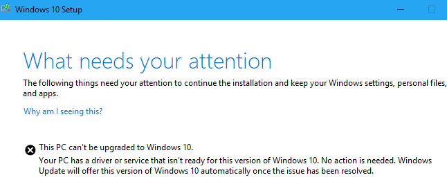 this pc can't be upgraded to Windows 10 this pc can't be upgraded to Windows 10