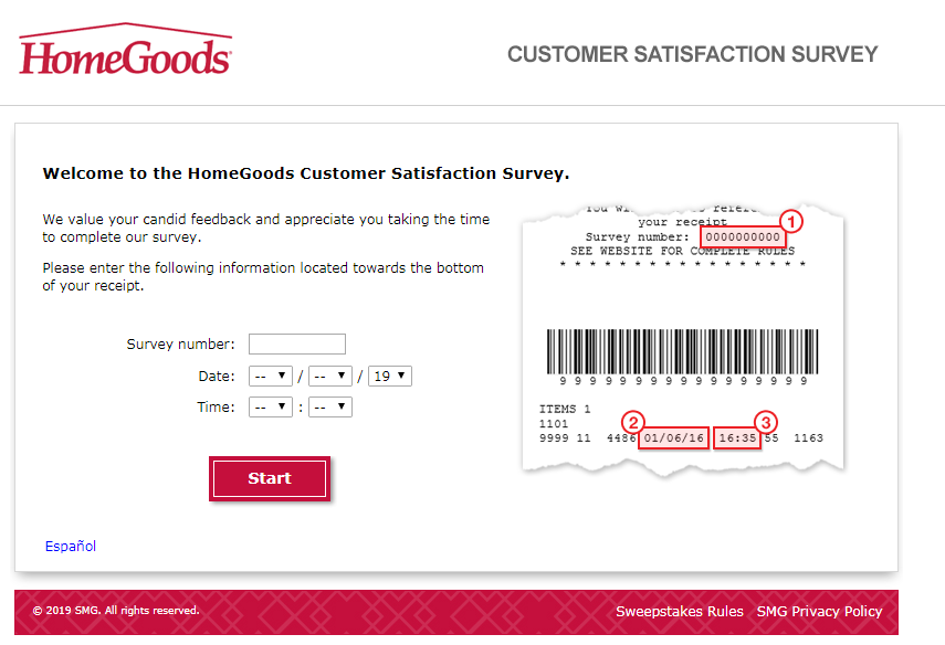 Home Goods Customer Experience Survey