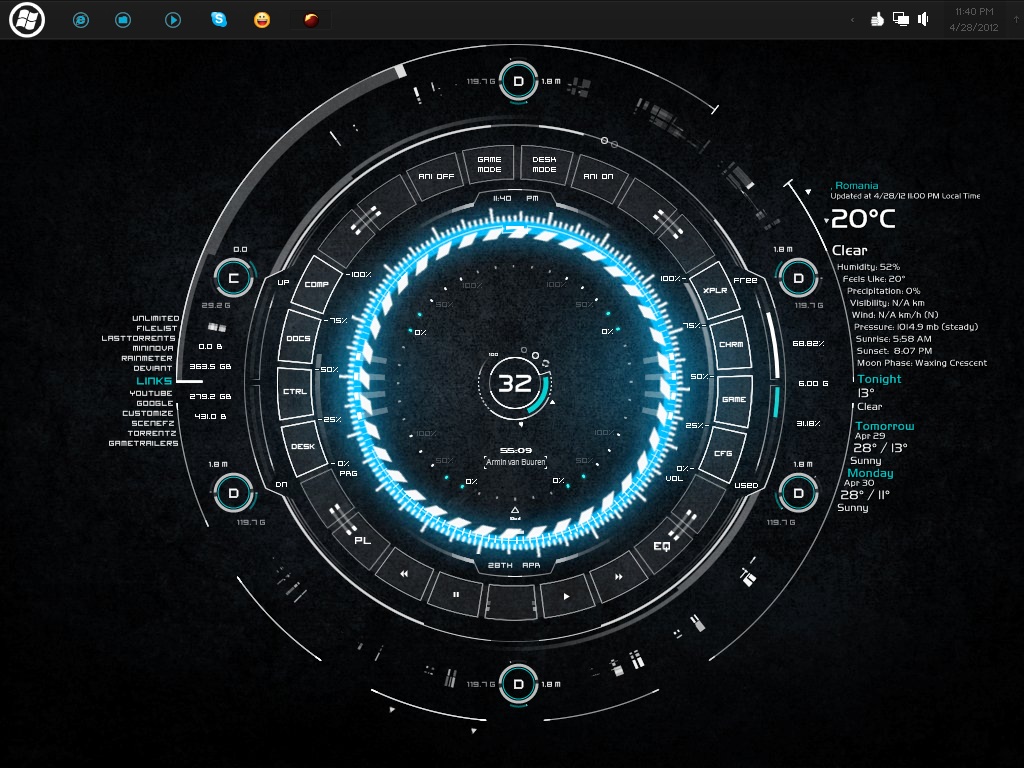 rainmeter skin 