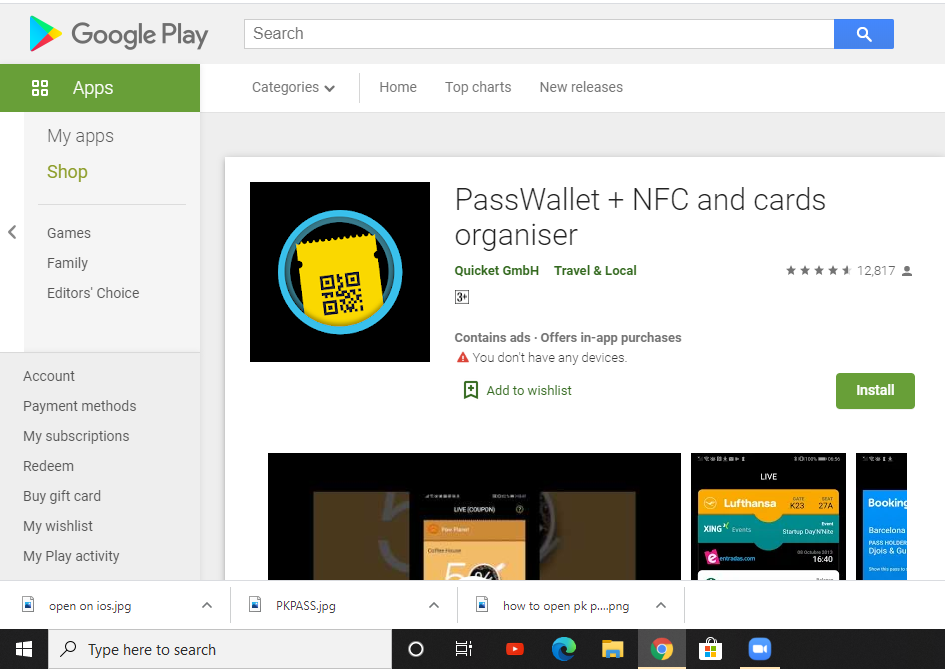 pkpass file extension