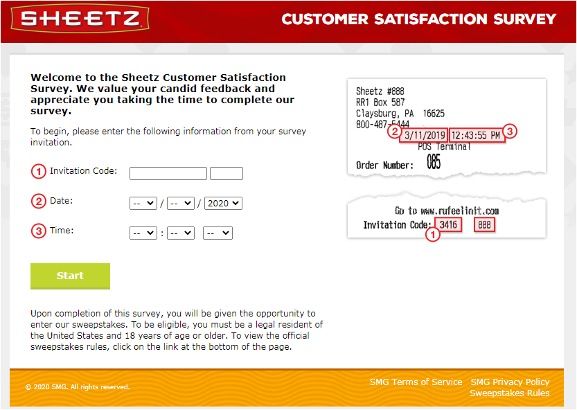 Sheetz Listens Customer Feedback Survey
