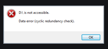 Data Error Cyclic Redundancy Check