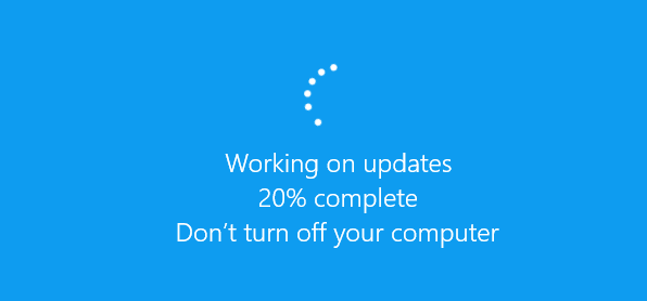 Wait for the update process to complete