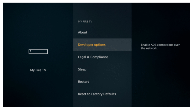 Firestick Tv Developer Options