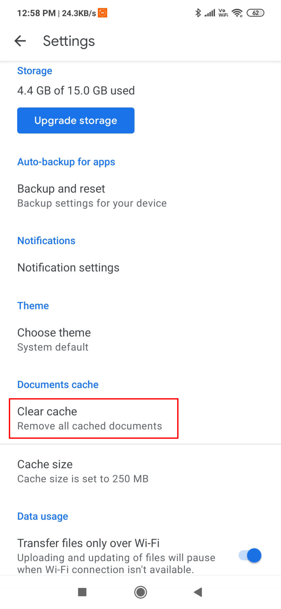 How To Stop Uploading Files To Google Drive Using Phone? Widget Box