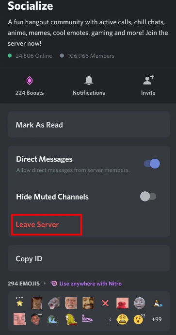 Android Leave Server