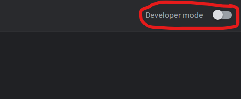 Developer Mode