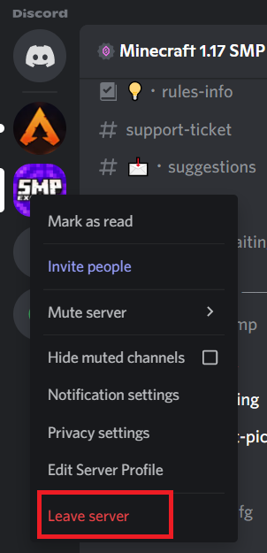 Leave Server