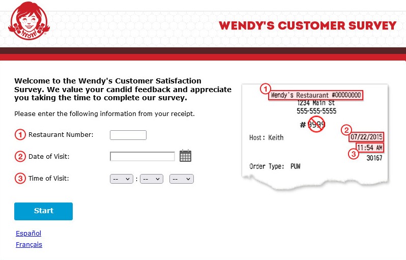 Wendy’s Customer Satisfaction Survey - Widget Box
