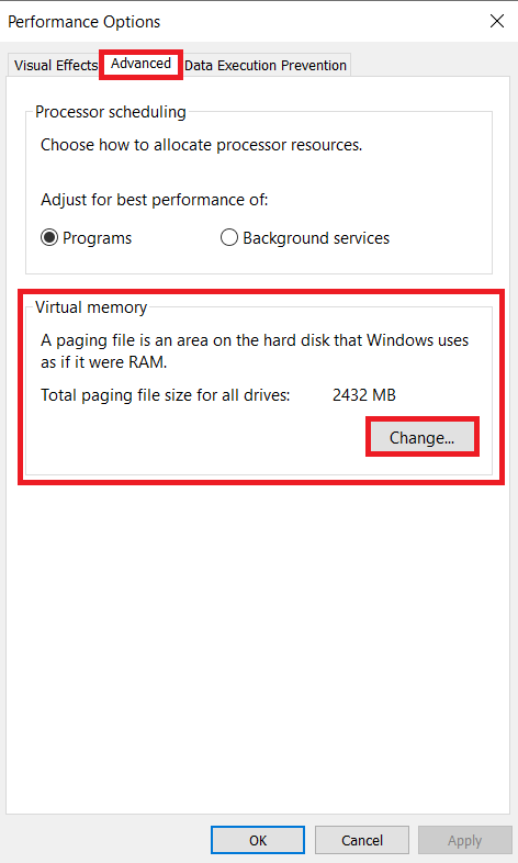 Change Virtual Memory - Fix Page_Fault_In_Nonpaged_Area