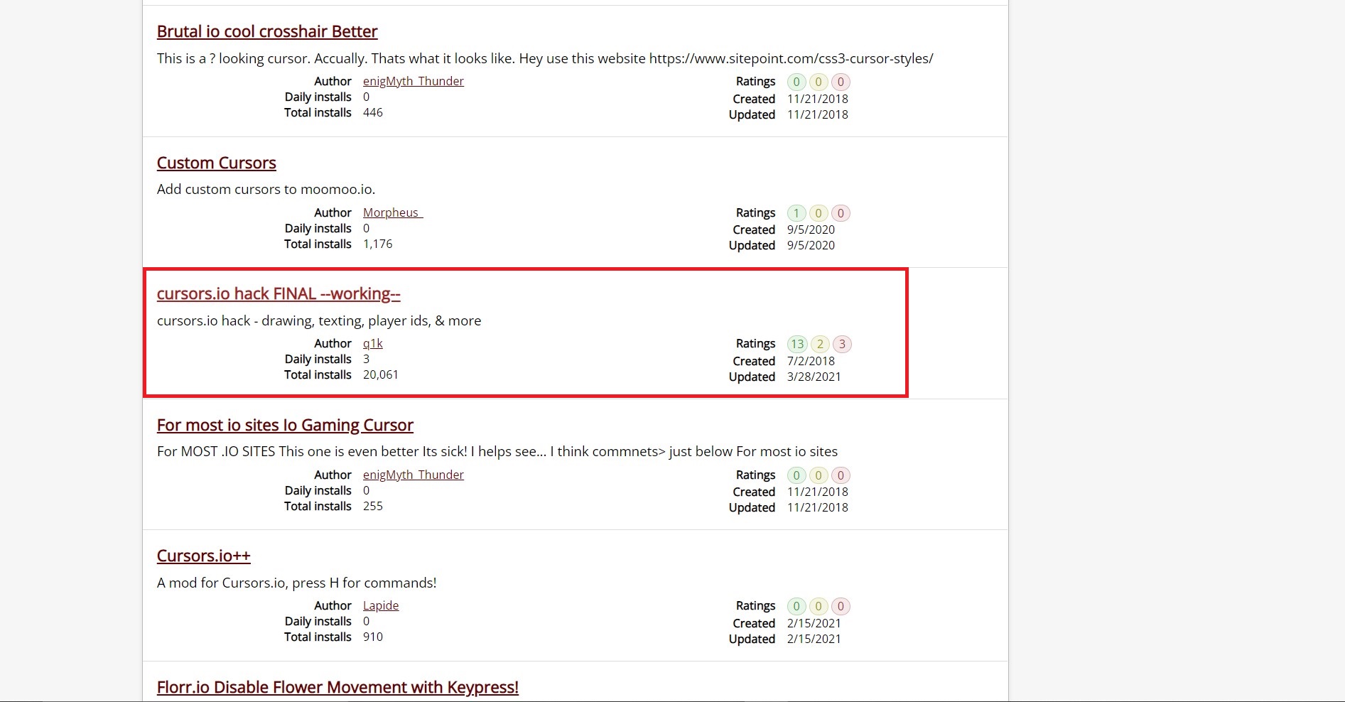 Cursors.io Hacks And Cheat Codes 2022 Widget Box