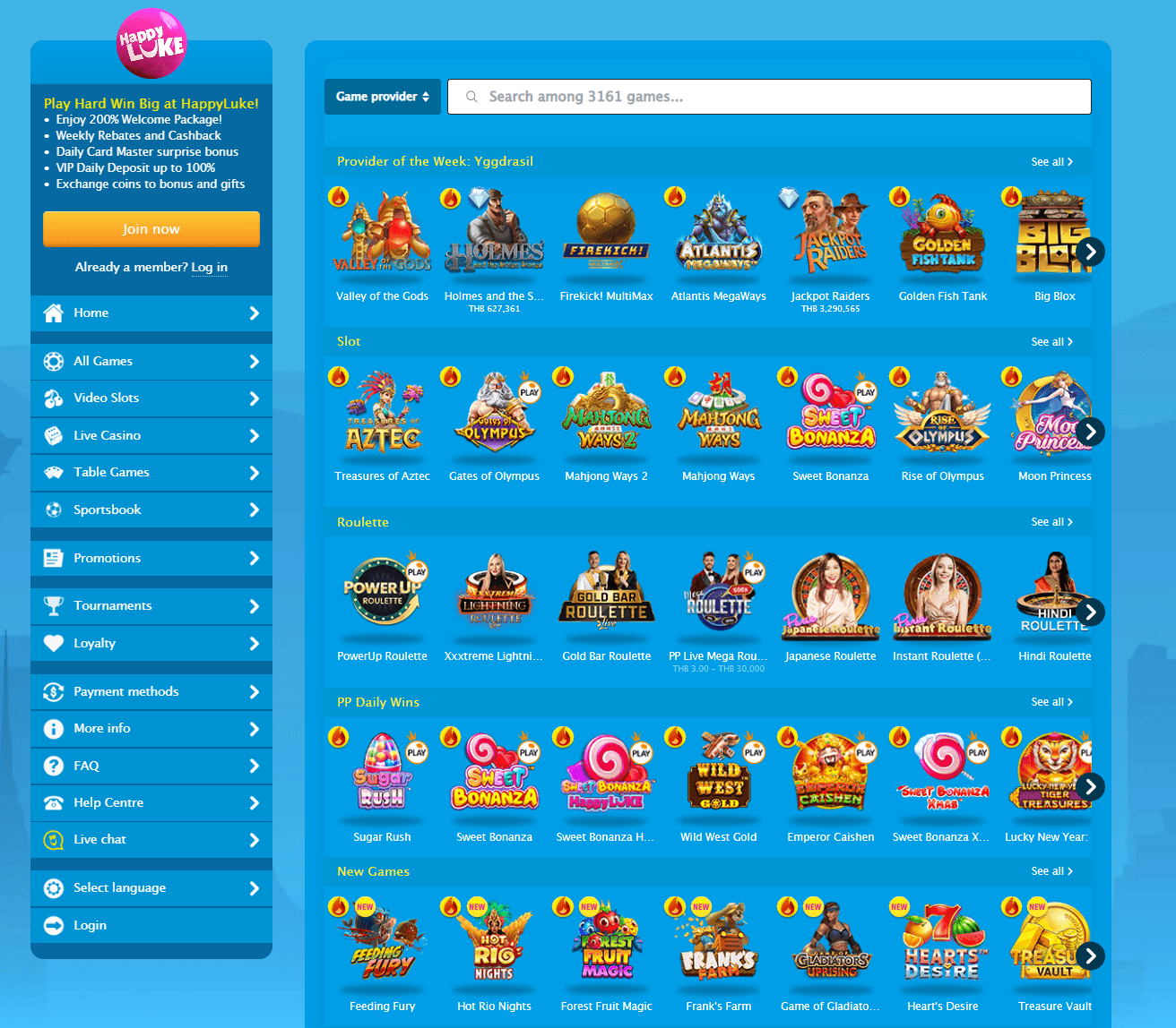 happyluke slot games