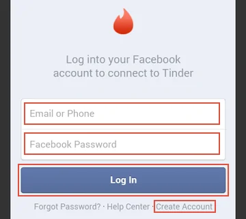 Do you have to login with facebook on tinder
